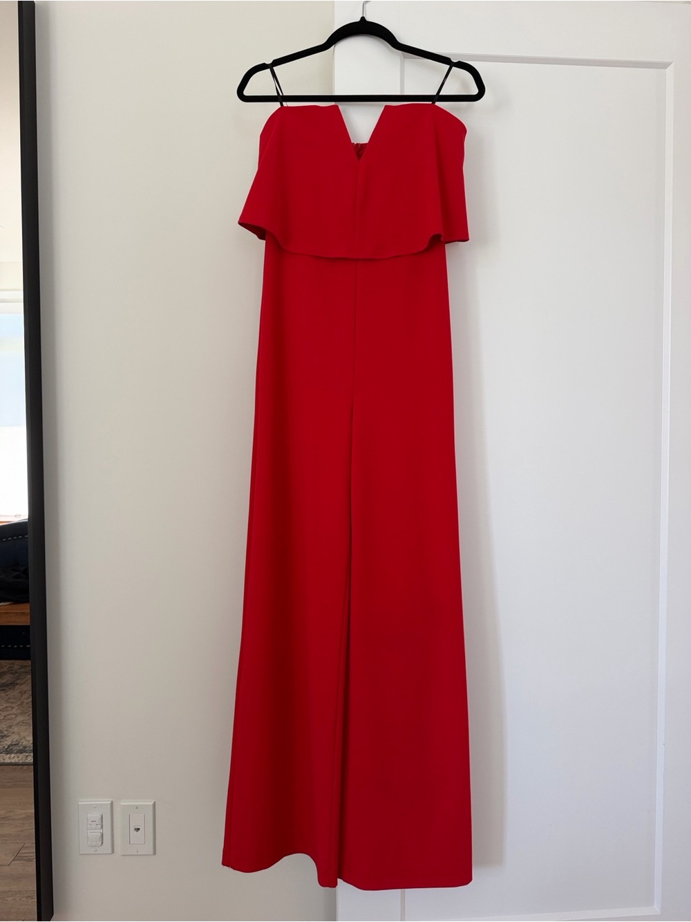 Lulus Power of Love Red Strapless Jumpsuit